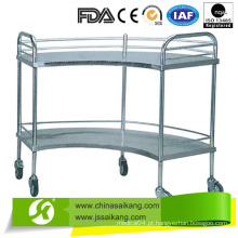 Trolley de emergência de aço inoxidável para hospitais